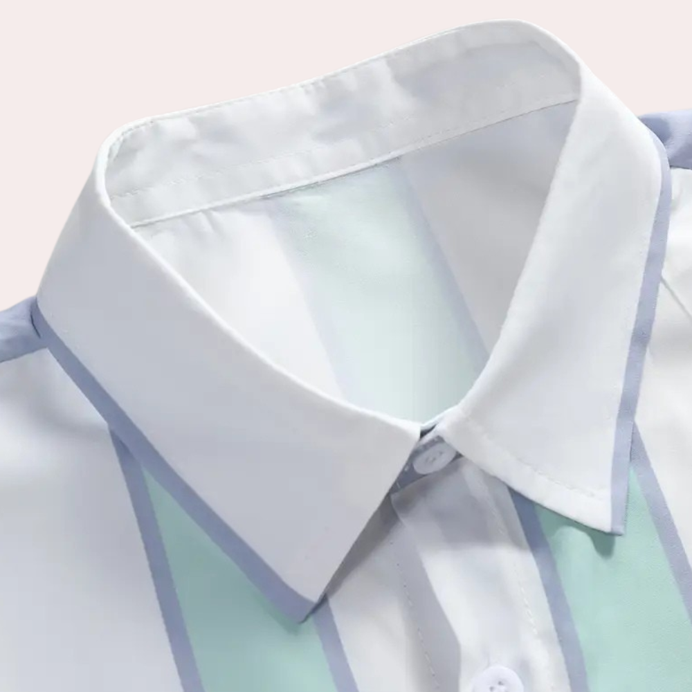 Van Leeuwen | Trendy gestreept herenoverhemd