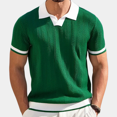 Van Leeuwen | Trendy shirt met gelaagde kraag voor heren