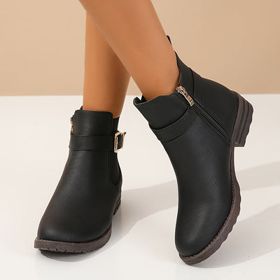 Van Leeuwen | Vintage leren dames winterlaarzen