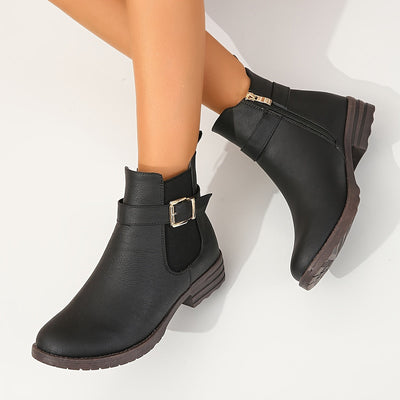 Van Leeuwen | Vintage leren dames winterlaarzen