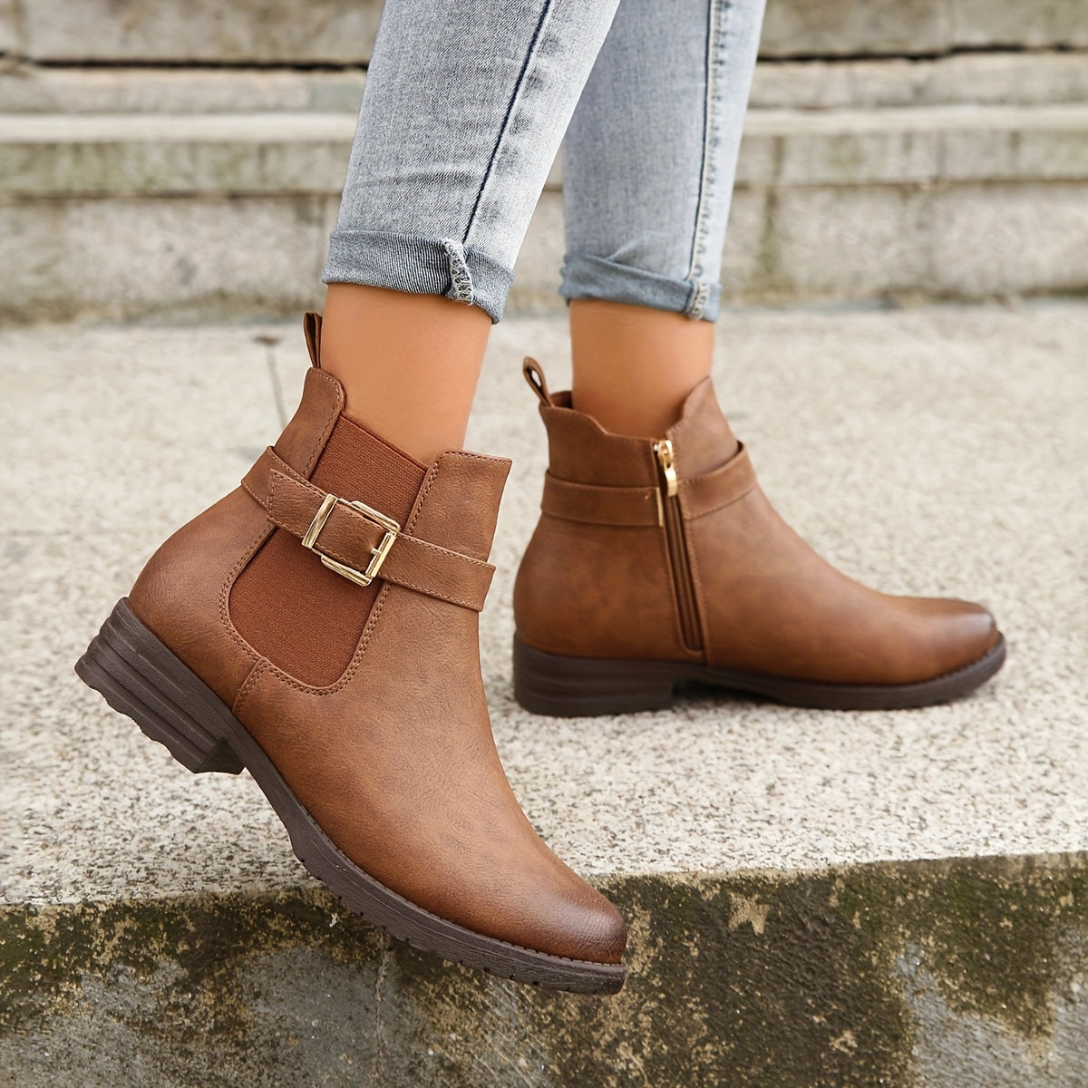 Van Leeuwen | Vintage leren dames winterlaarzen