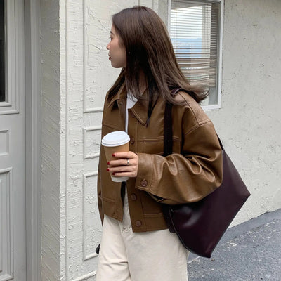 Van Leeuwen | Vintage leren damesjack