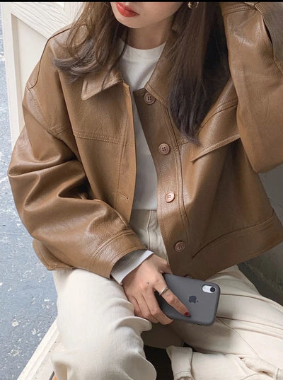 Van Leeuwen | Vintage leren damesjack