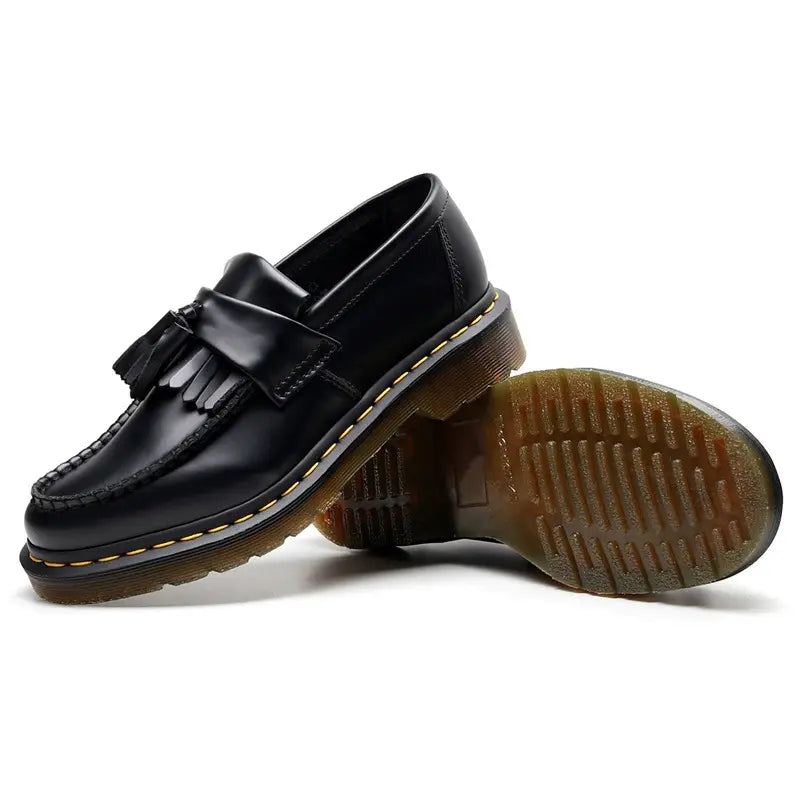 Van Leeuwen | Vintage leren herenschoenen met dikke zool