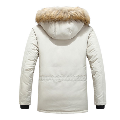 Van Leeuwen | Winterjas in imitatiebont voor heren