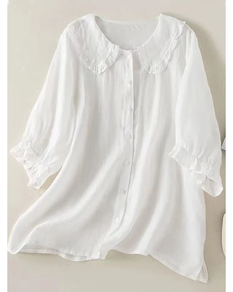 Vrouwen Minimalistische Pastelkleurige Zomer Blouse