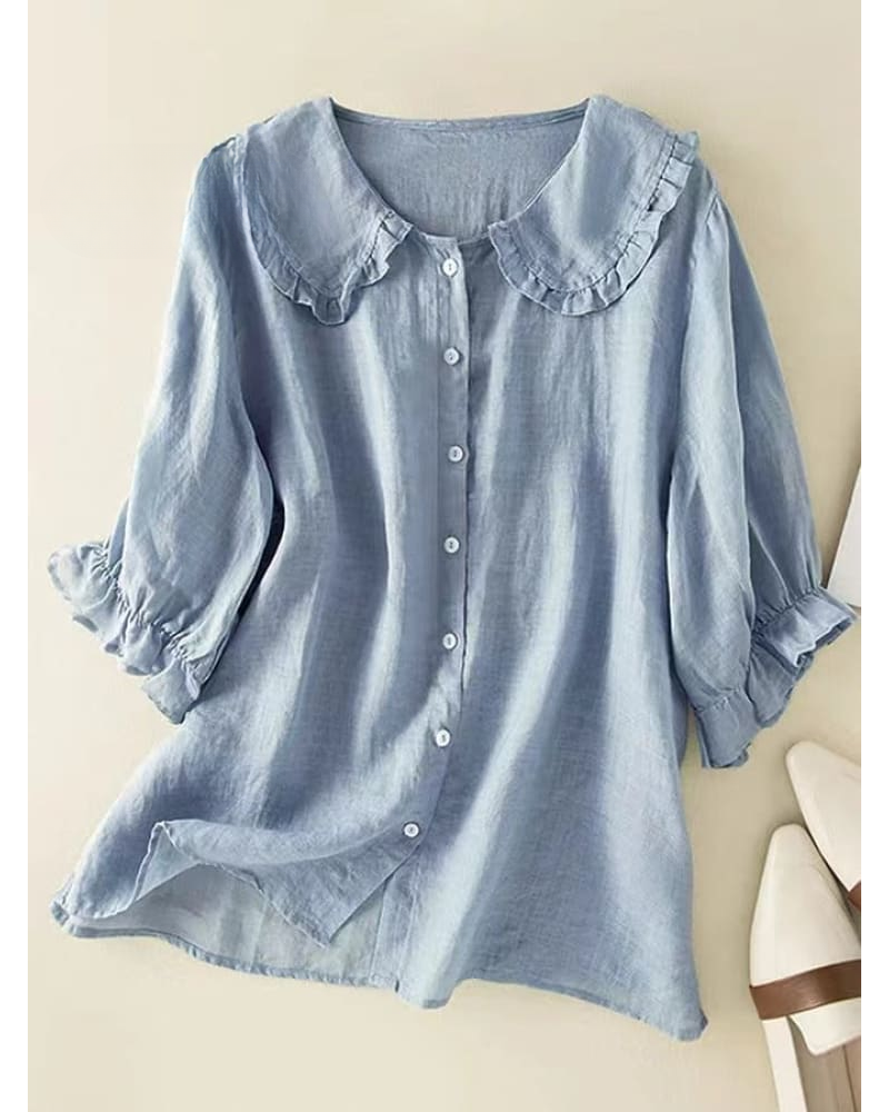 Vrouwen Minimalistische Pastelkleurige Zomer Blouse