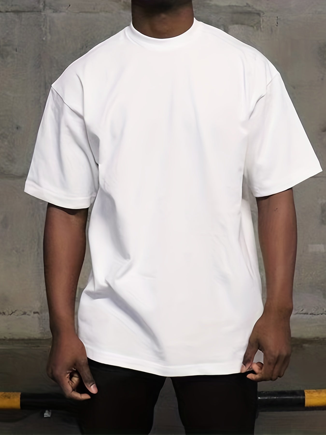 Wit Casual Heren T-shirt