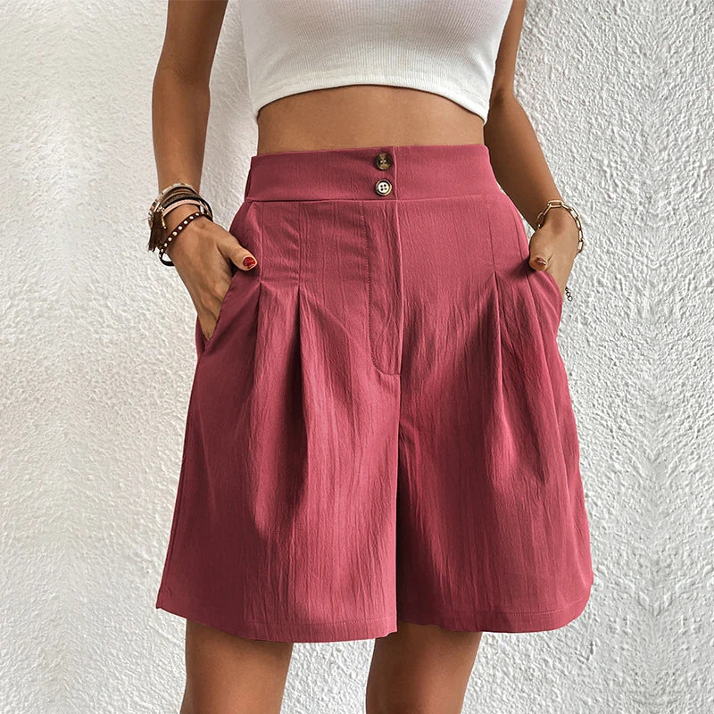 Zomershort met hoge taille voor dames